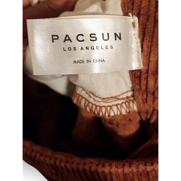 Pacsun Juniors Size 23 Brown Skater Core High-Rise Mom Jean Corduroy Pants - Picture 4 of 5